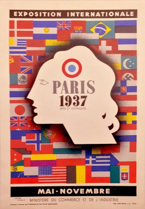 Art Deco Period International Exposition in Paris 1937 Poster